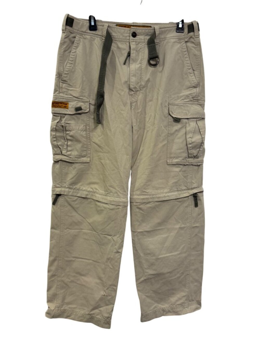 Abercrombie & Fitch Paratroops Convertible Cargo Pants Beige XL 100%